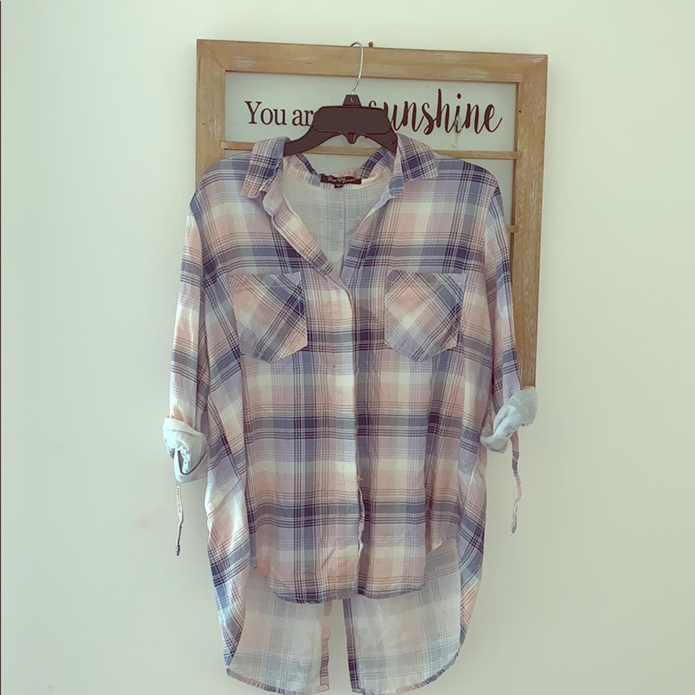 Velvet Heart Plaid Shirt